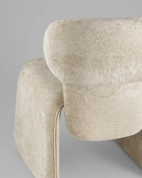 Кресло Nazare, бежевый велюр