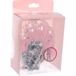 Расческа массажная детская «Seashell - Котик Луи», 9*11 см (коробка PVC)