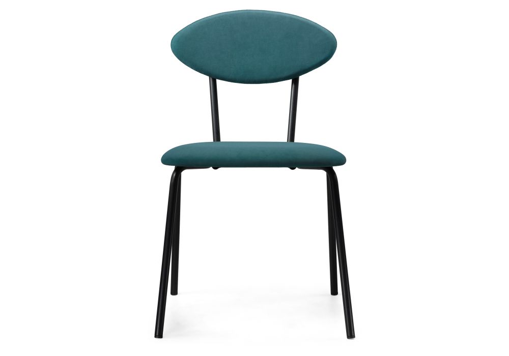 Стул на металлокаркасе Мареон катания ментол / черный матовый