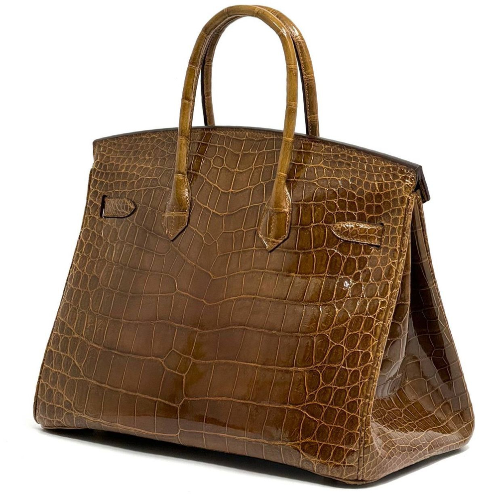 Сумка Hermes из кожи крокодила 35 см