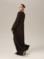 C0385-03 Кардиган темно-коричневый dbr