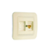 Розетка RJ45 Makel Lillium Natural кремовая 13859