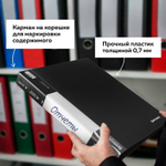 Папка 40 вкладышей BRAUBERG стандарт черная 0 7 мм (5 штук в упаковке)