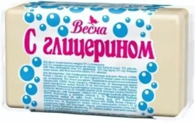 Мыло хозяйственное с глицерином ВЕСНА 72% 140г