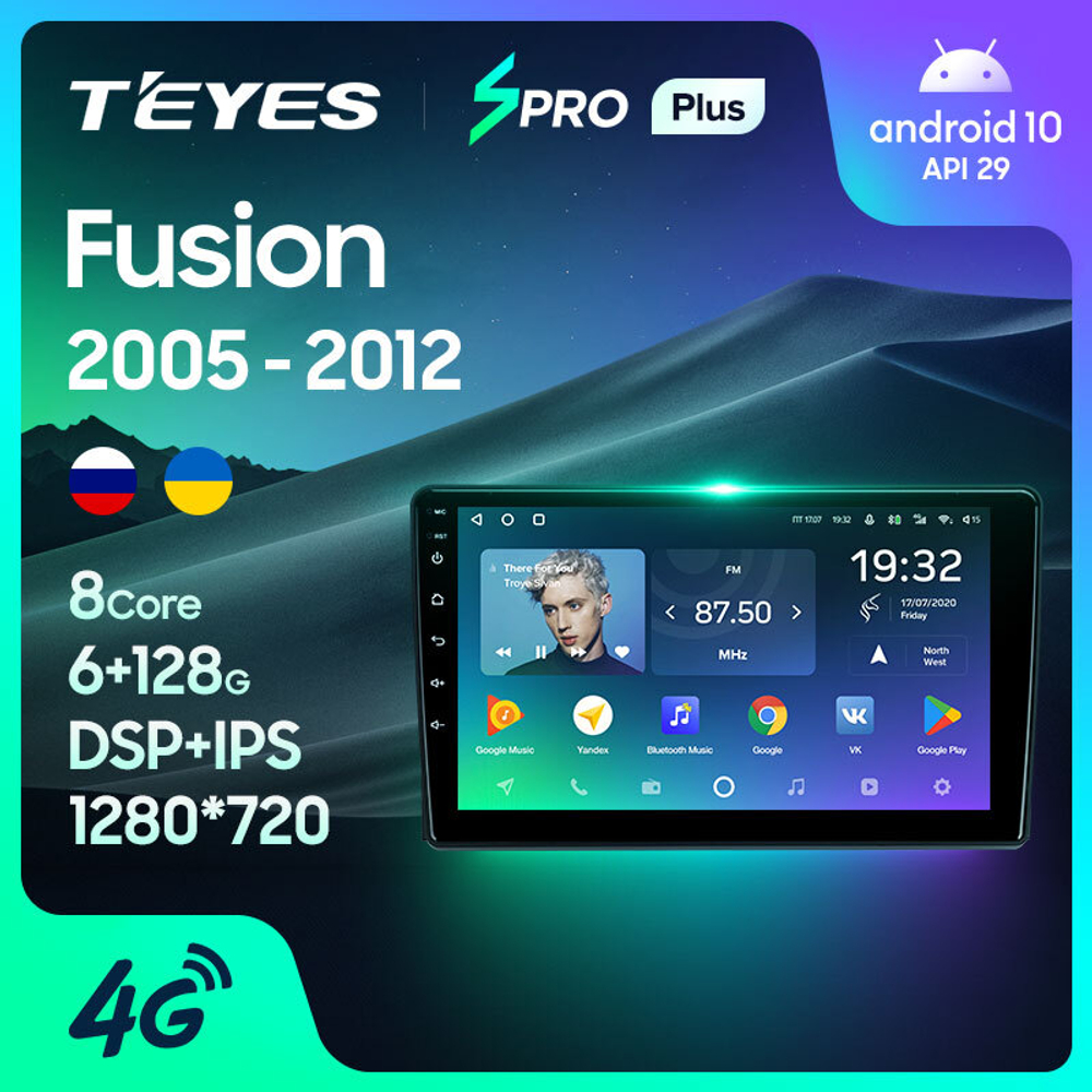 Teyes SPRO Plus 9"для Ford Fusion 1 2005-2012