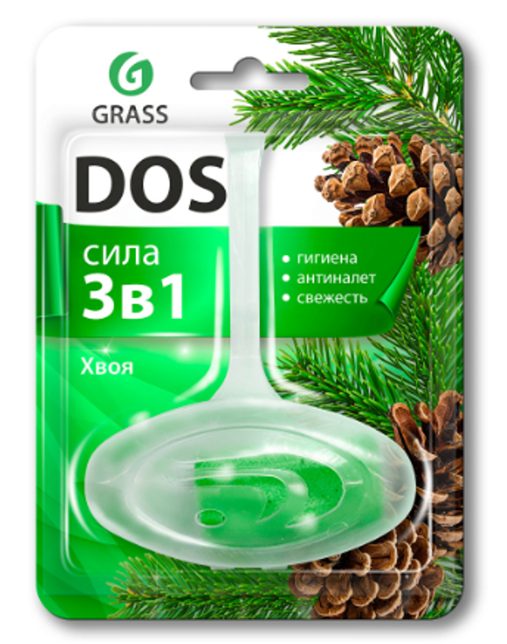 Подвесной блок для унитаза 3 в 1 Grass DOS