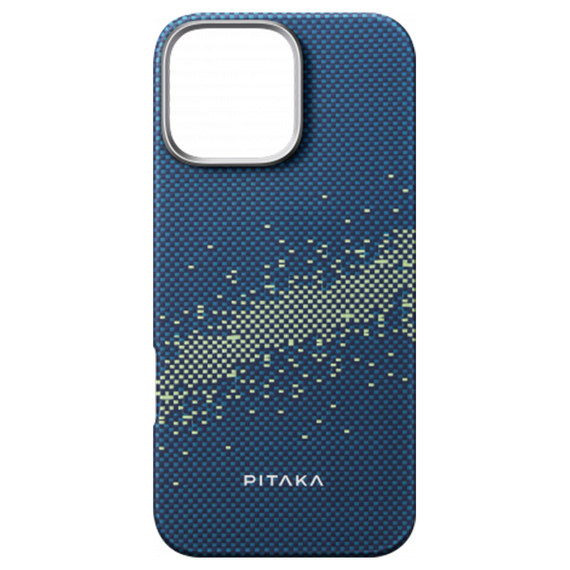Чехол Pitaka Tactile Woven Case для iPhone 16 Pro Max StarPeak Milky Way Galaxy (KI1602PMYG)