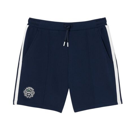 Теннисные шорты Lacoste Ultra Dry Badge Accent Tennis Heritage - navy blue/white