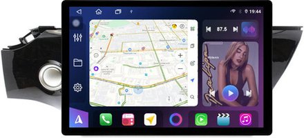 Магнитола для KIA Rio 4, Rio X-Line 2017-2020 (рамка с кнопкой 10) - FarCar BX877 монитор 13" 2K QLED на Android 13, TS10, 6+128, CarPlay, 4G SIM-слот