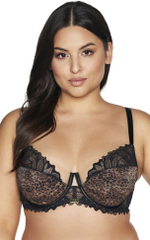 Роскошный бюстгальтер с чашкой +size Black Panther (Размер: 85H) (Цвет: леопард)