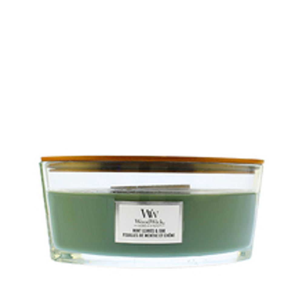 WoodWick Mint Leaves &amp; Oak Scented 453.6g