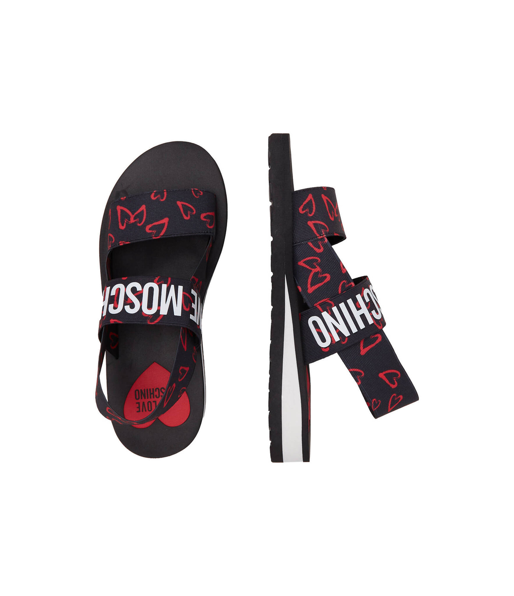 Босоножки EVA30 ELASTICO Love Moschino - черный(JA16033G0IJN8)