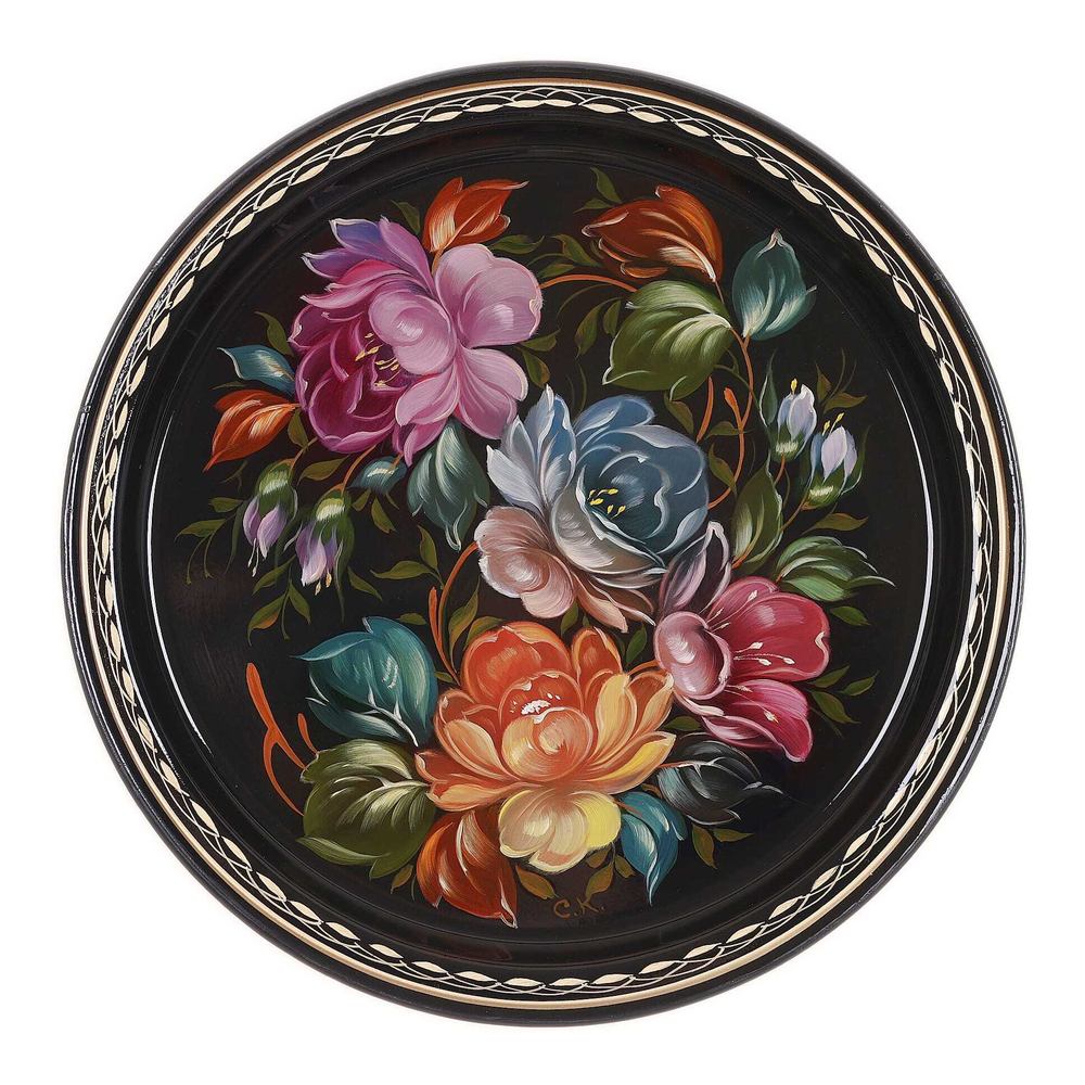 Zhostovo metal tray A5D210725190