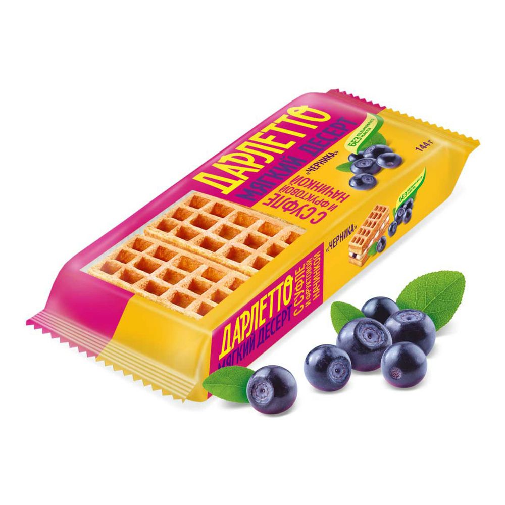 Десерт "Дарлетто" вафли со вкусом черника144г