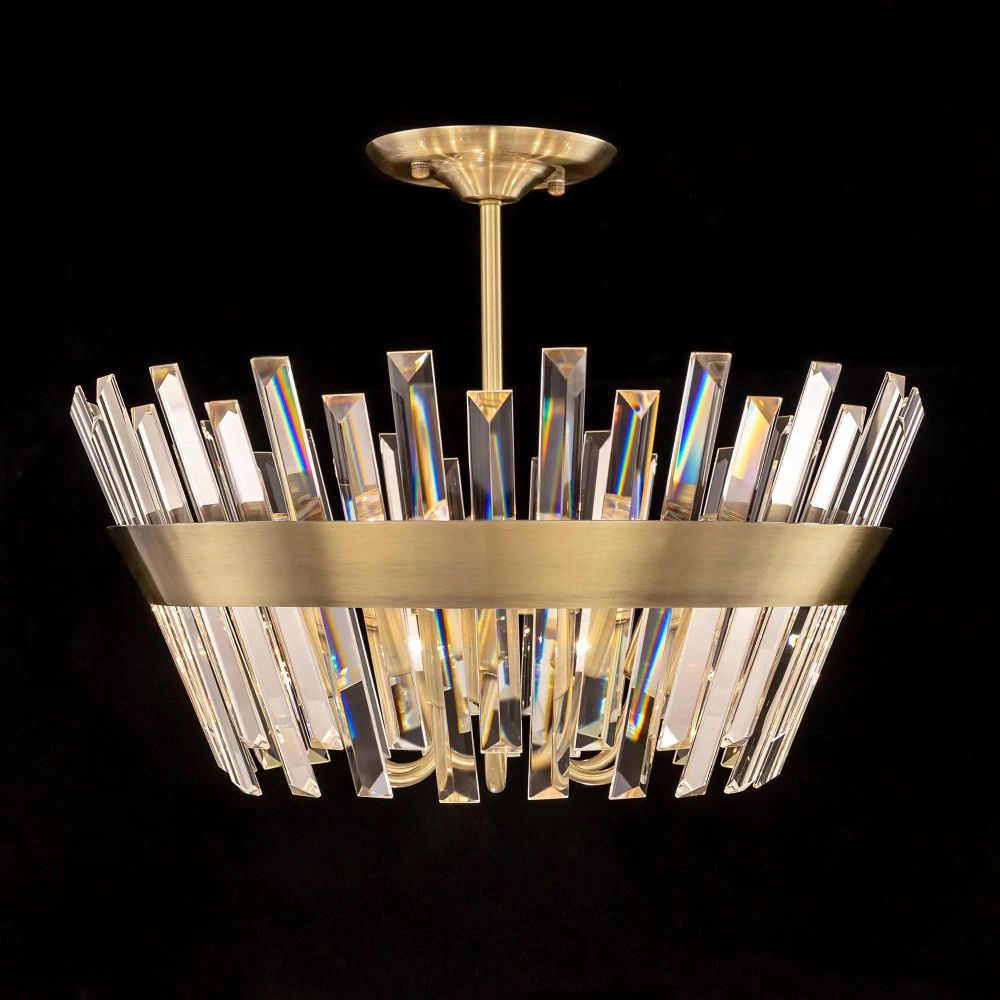 Citilux Вестерос CL307163 Люстра хрустальная потолочная Бронза