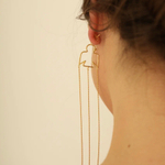 Моносерьга ПТИЦА позолота