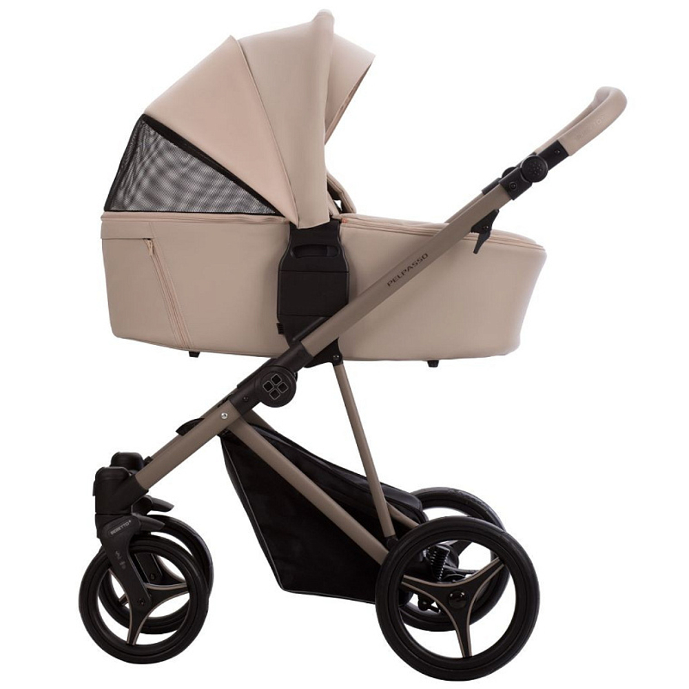 Детская коляска Bebetto Pelpasso Pro 3 в 1 с автокреслом Avionaut Cosmo 02 св.бежевая кожа