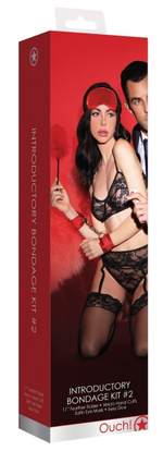 Красный игровой набор Introductory Bondage Kit №2 (Цвет: красный)