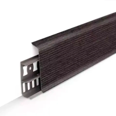 Плинтус Напольный пластиковый Деконика Д85 352 Каштан серый (85х22х2200 мм)