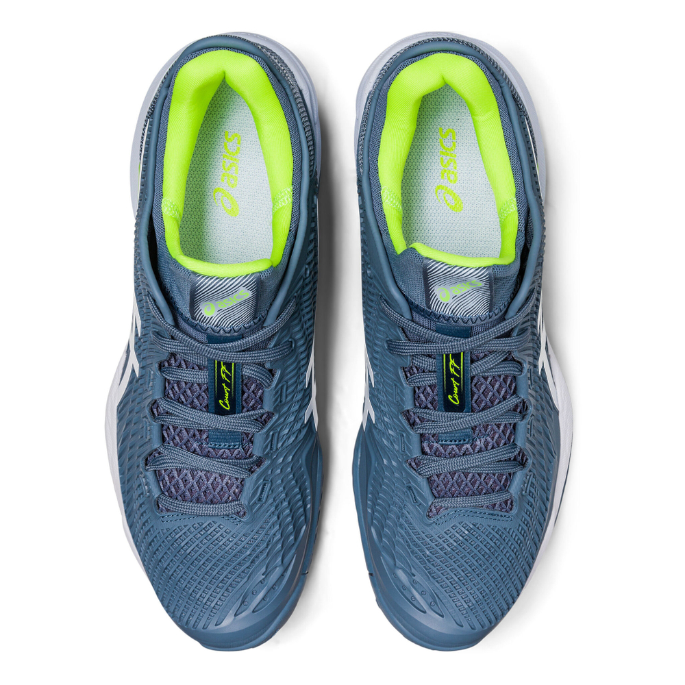 Мужские теннисные кроссовки ASICS Court FF 3 All Court Shoe Men - Blue, Neon Green