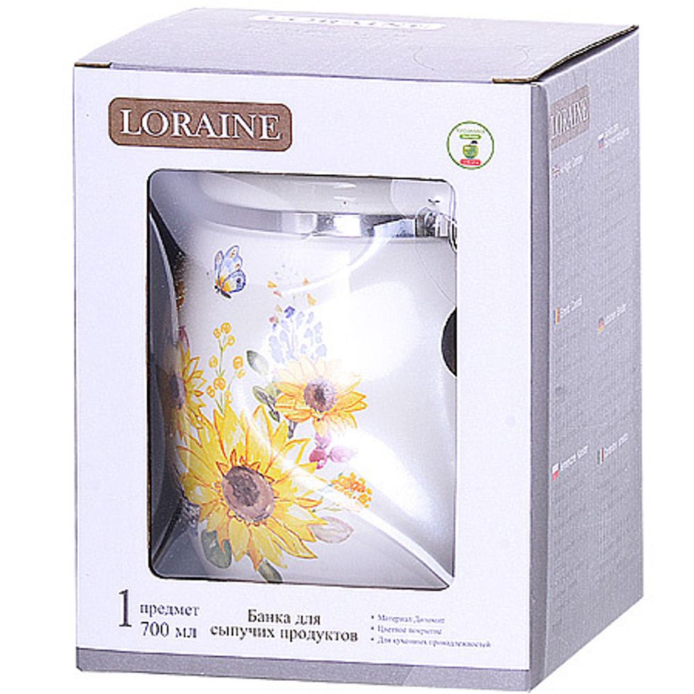 Банка для сыпучих Loraine 30304 700 мл