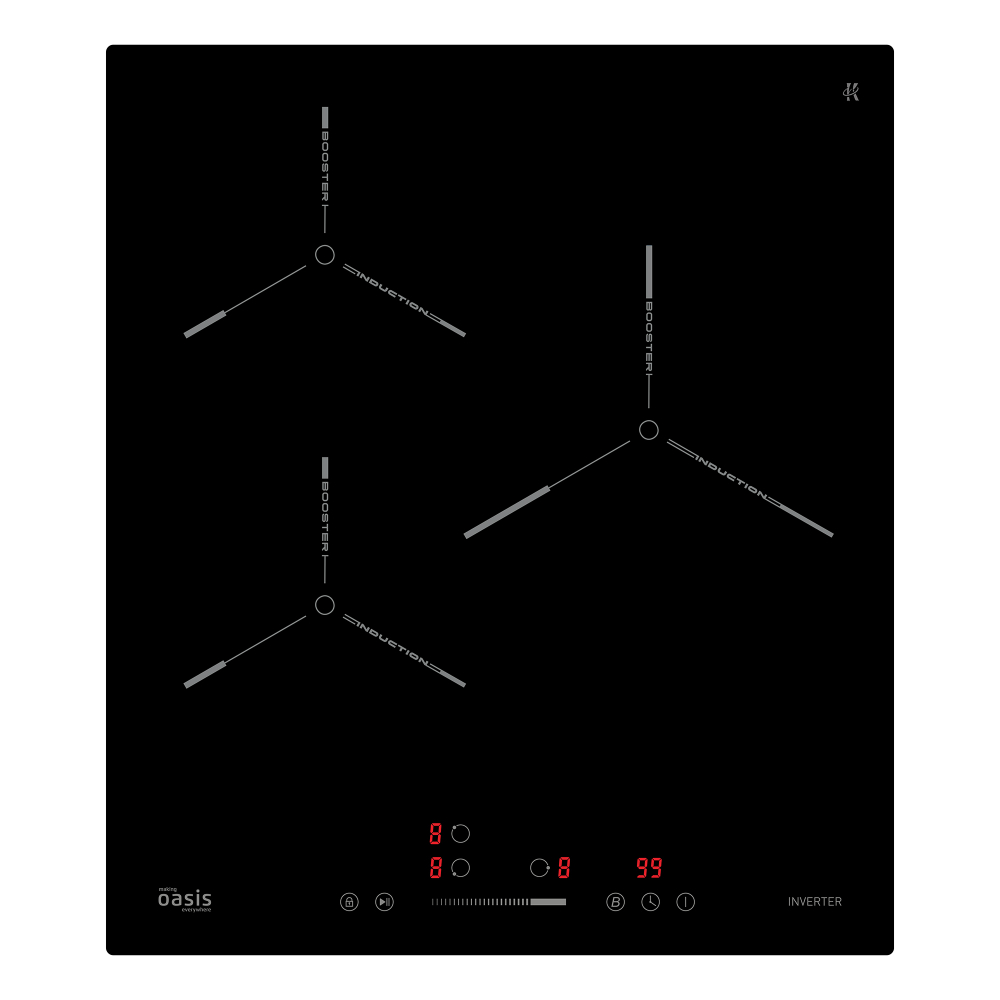 Индукционная варочная панель Oasis серии PRO P-ENG