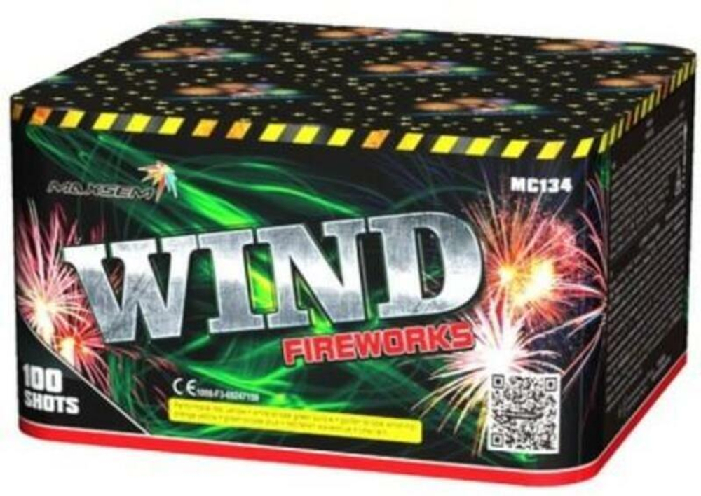 Батарея салютов "WIND FIREWORKS"  100 залпов * 0.8"