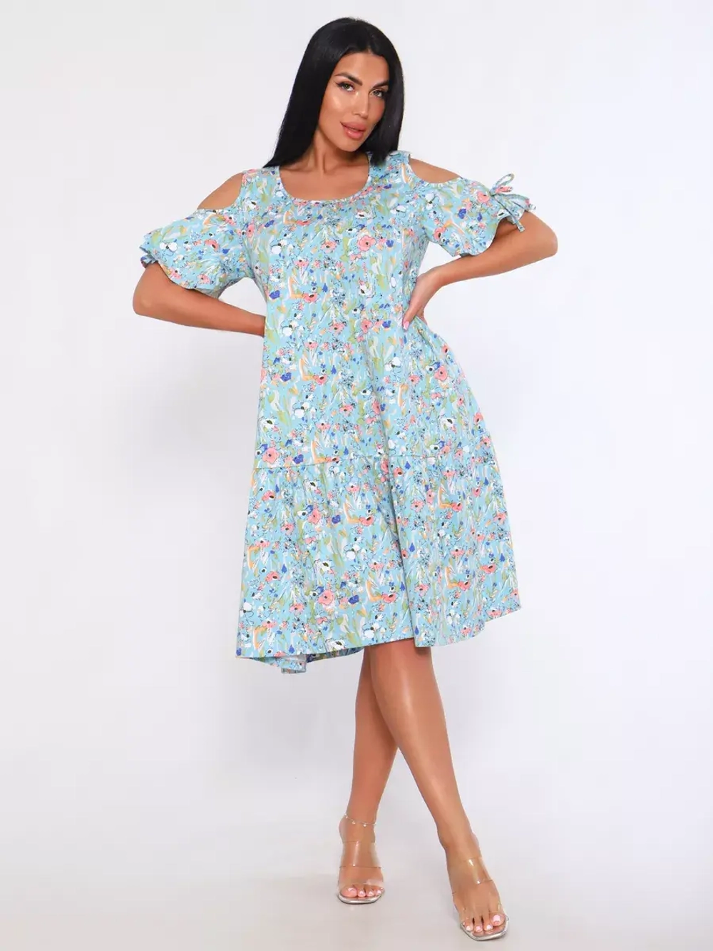 Платье свободное большие размеры