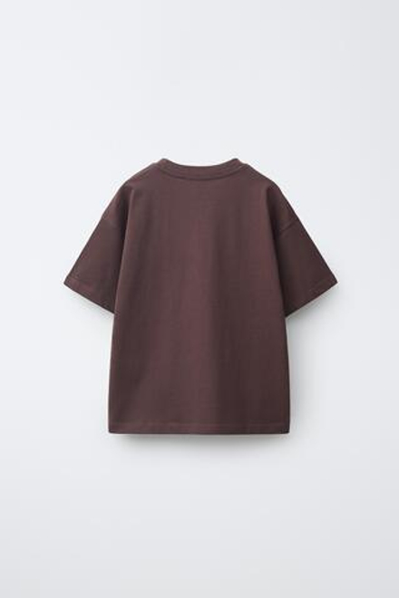 ZARA НАБОР ИЗ ТРЕХ ФУТБОЛОК В ПОЛОСКУ И ОДНОТОННЫХ, МАНДАРИНОВЫЙ