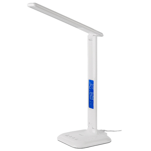 Светильник GLTL-034  8вт 610лм диспл с часами, белый (глянец) (1/12)