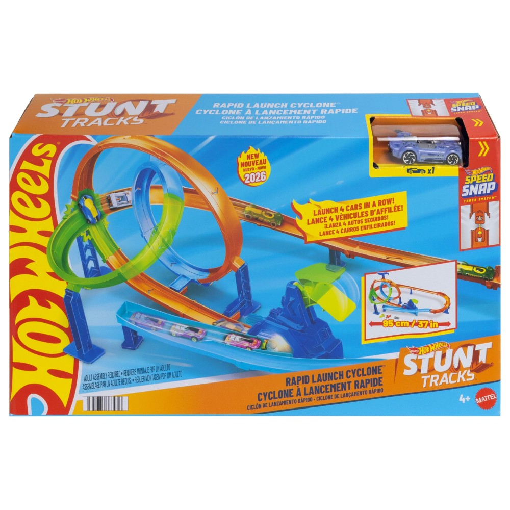 Mattel JHK73 — Трасса Hot Wheels «Раллийный циклон» с 1 машинкой JHK73 — фото 2