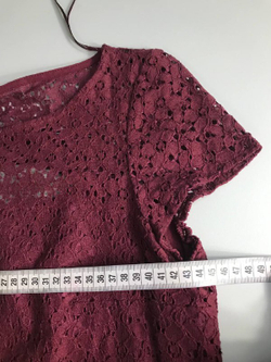 Платье Naf Naf кружевное, маркировка 38 eur, визуально 44 размер, новая