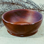 Деревянная тарелка Art of Siberia из древесины сибирского кедра 13 см. T21