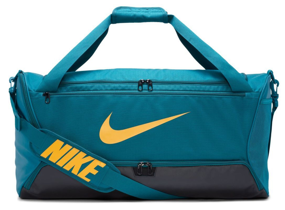 Сумка спортивная Nike Brasilia 9.5 Training Duffel Bag - flint grey/black/white
