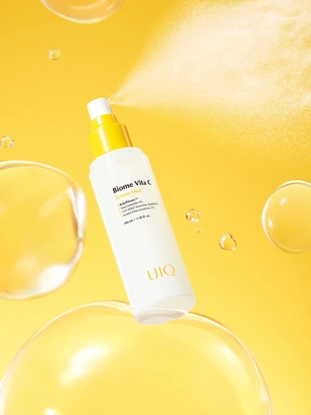 Мист-сыворотка с вит С для мгновенного сияния UIQ Biome Vita C Serum Mist 100мл