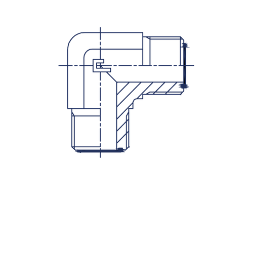 Соединение P90 ORFS 1.3/16 - ORFS 13/16