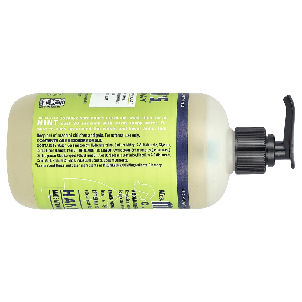 Mrs. Meyers Clean Day, мыло для рук, лимонная вербена, 370 мл (12,5 жидк. унции)