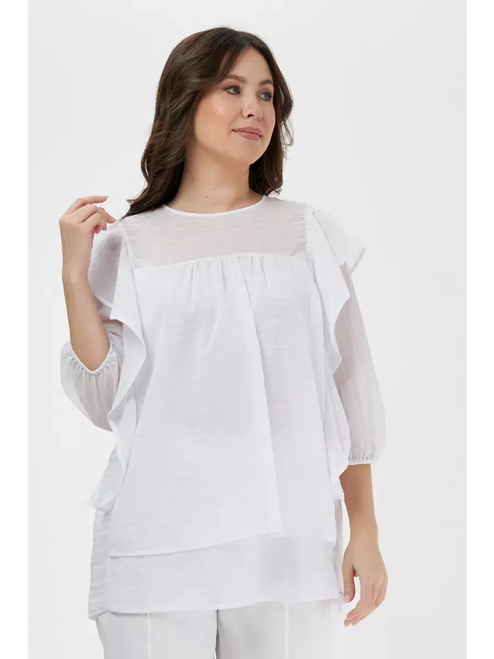 Блузка белая