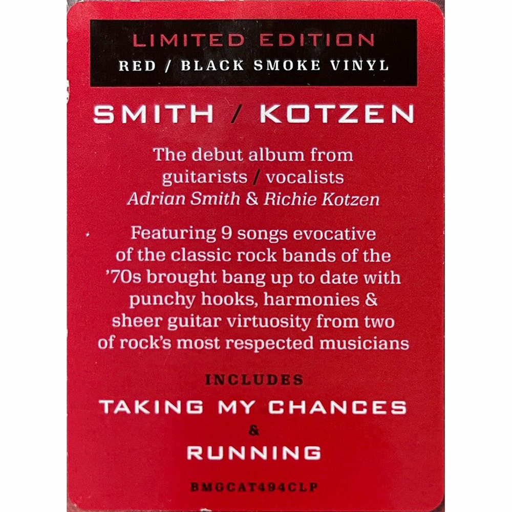 Adrian Smith & Richie Kotzen / Smith-Kotzen (Coloured Vinyl)(LP)