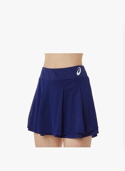 ASICS, MATCH SKORT, DIVE BLUE, WOMEN, S