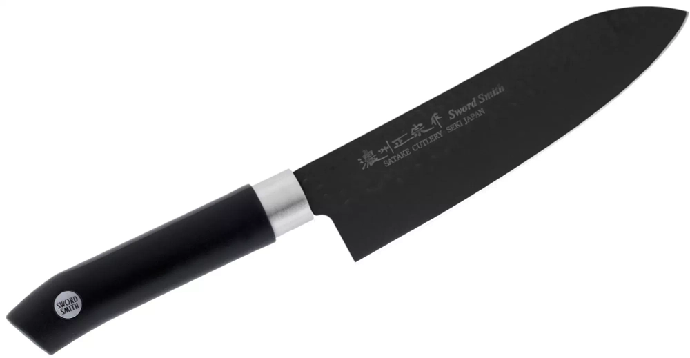 Satake - Нож Сантоку Satake Sword Smith Черный 17см / артикул   805-735  / GTIN 4956617805735