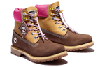 Timberland PREMIUM Outdoor Boots Women"s Brown/Yellow/Pink