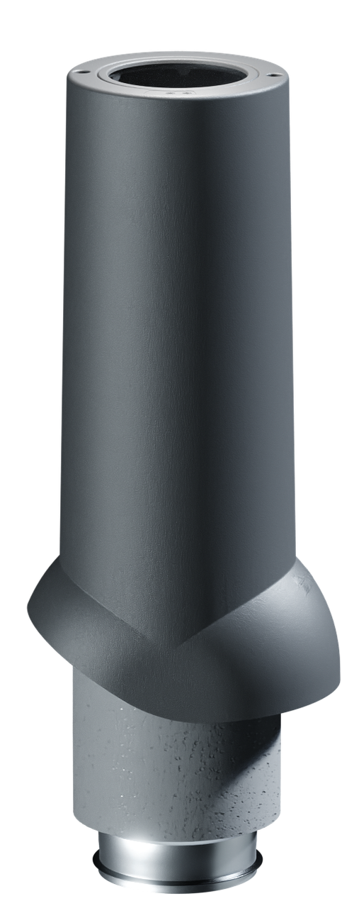 Docke PREMIUM/ Выход вентиляционный ИЗЛ-125/700/ Труба Черный