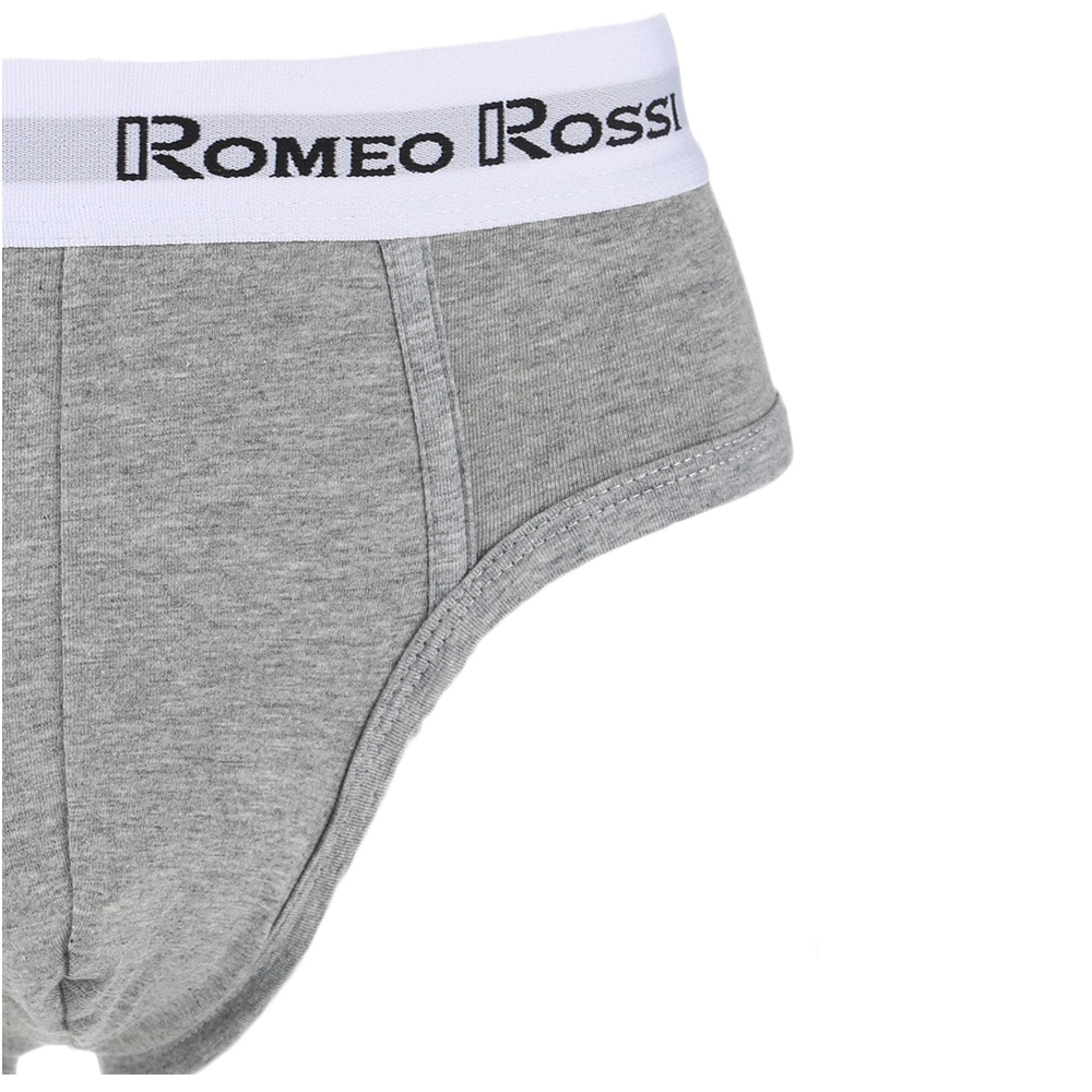 Классические мужские трусы-брифы с белой брендированной резинкой (Размер: L) (Цвет: белый)