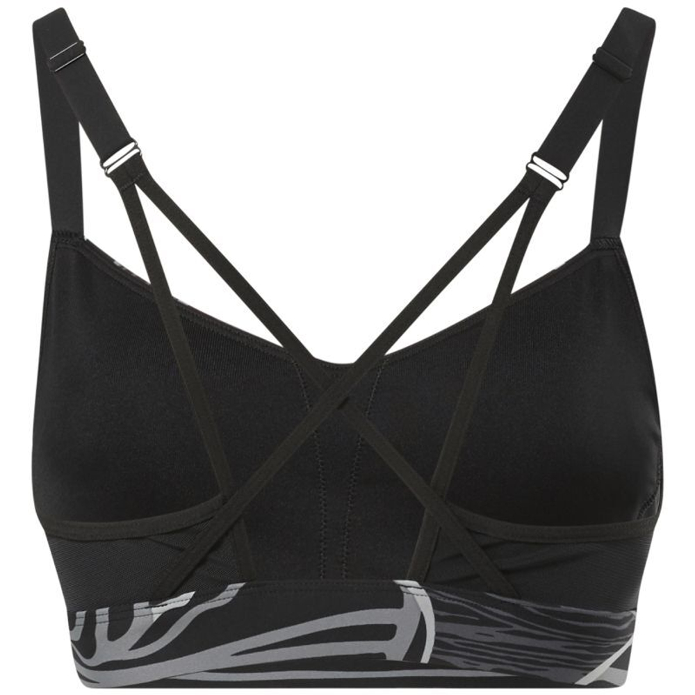 Теннисный бюстгальтер Reebok TS Lux Strappy Bra - Black