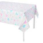 Скатерть полиэтиленовая «Гендер-Пати», розовый/ голубой, 137*183 см