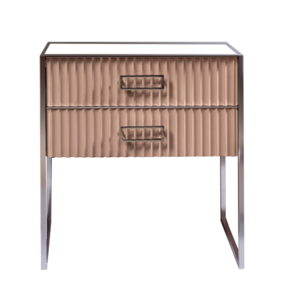 Тумба Armadi Art Monaco 80 см h74 см капучино глянец + хром под раковину чашу 867-080-CPCR