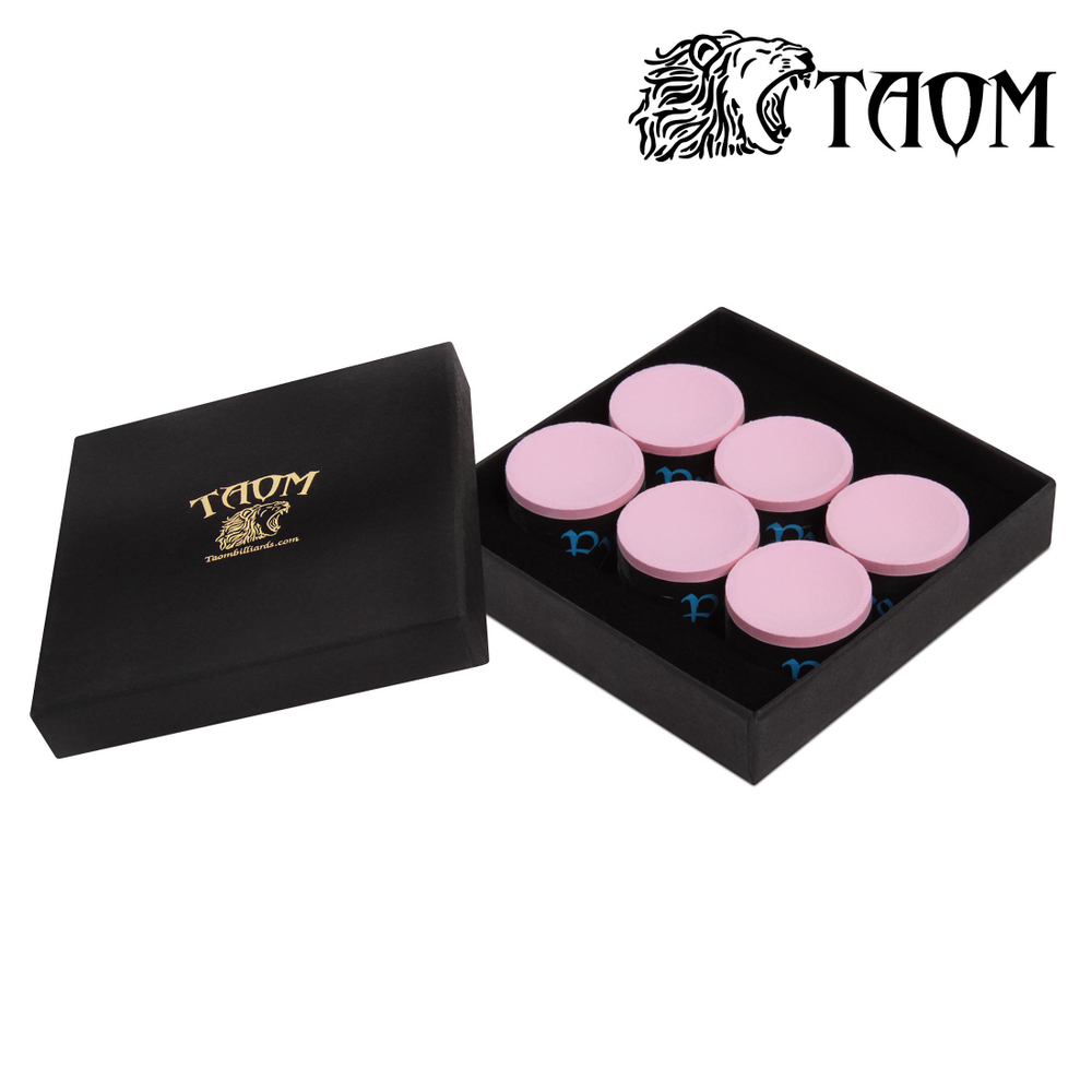 Мел бильярдный "Taom Pyro Chalk" Pink Limited Edition 6шт.