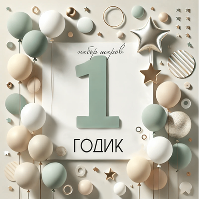 Композиции из шаров "Годики"