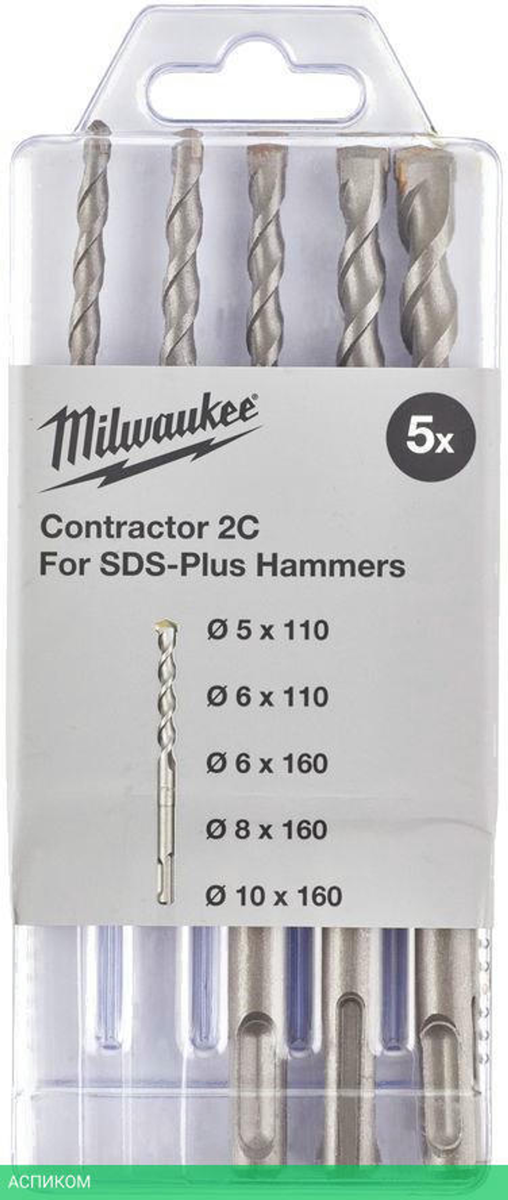 Набор буров Milwaukee Contractor SDS+ 5шт (4932471242)